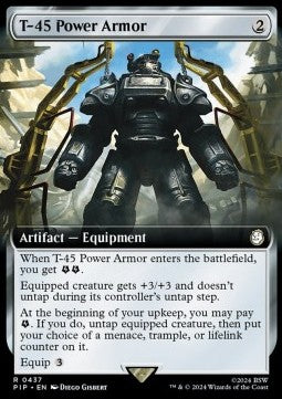 T-45 Power Armor (V.1) XPIP-437 Rare Near Mint Englisch Foil