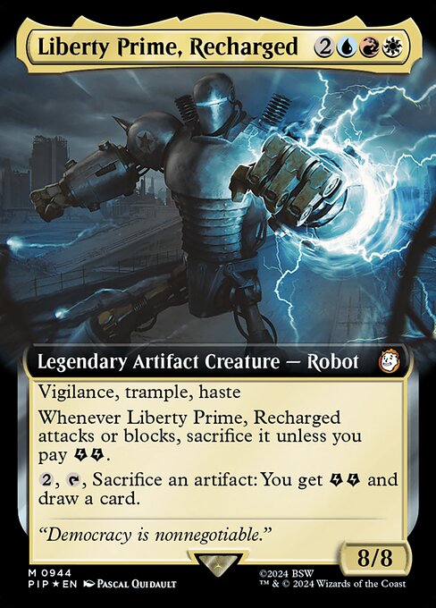 Liberty Prime, Recharged (V.3) XPIP-944 Mythic Near Mint Englisch Foil