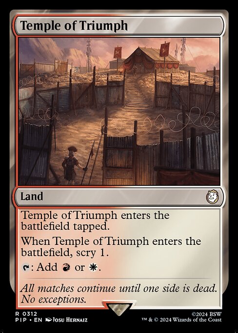 Temple of Triumph PIP-312 Rare Near Mint Englisch