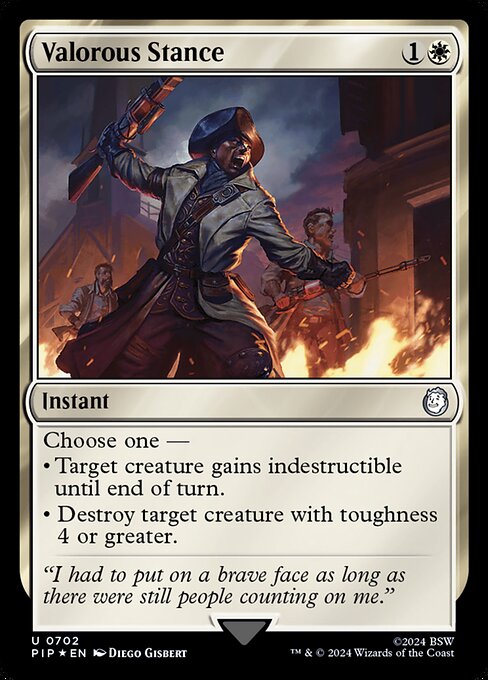 Tapfere Haltung (V.2) XPIP-702 Uncommon Near Mint Englisch Foil