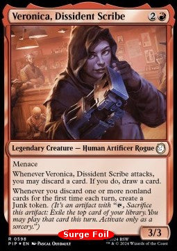 Veronica, Dissident Scribe (V.2) XPIP-598 Rare Near Mint Englisch Foil