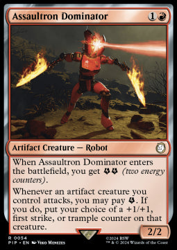 Assaultron Dominator PIP-54 Rare Near Mint Englisch Foil
