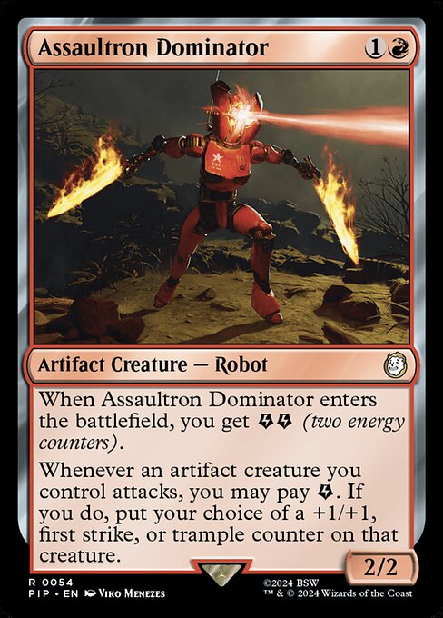 Assaultron Dominator PIP-54 Rare Near Mint Englisch Foil