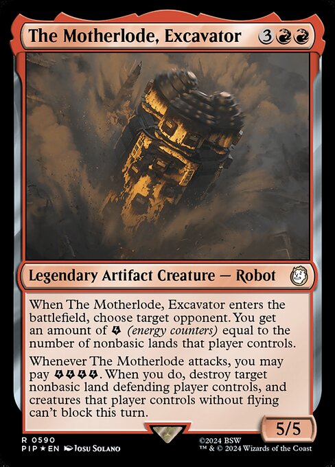 The Motherlode, Excavator (V.2) XPIP-590 Rare Near Mint Englisch Foil