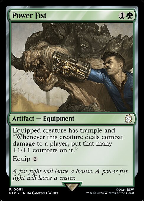 Power Fist PIP-81 Rare Near Mint Englisch Foil