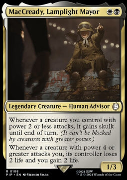 MacCready, Lamplight Mayor PIP-108 Rare Near Mint Englisch Foil