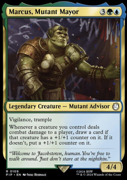 Marcus, Mutant Mayor PIP-109 Rare Near Mint Englisch Foil