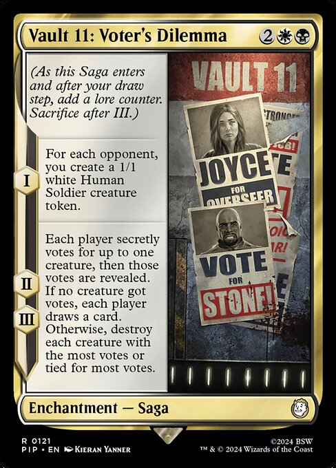 Vault 11: Voter's Dilemma PIP-121 Rare Near Mint Englisch Foil