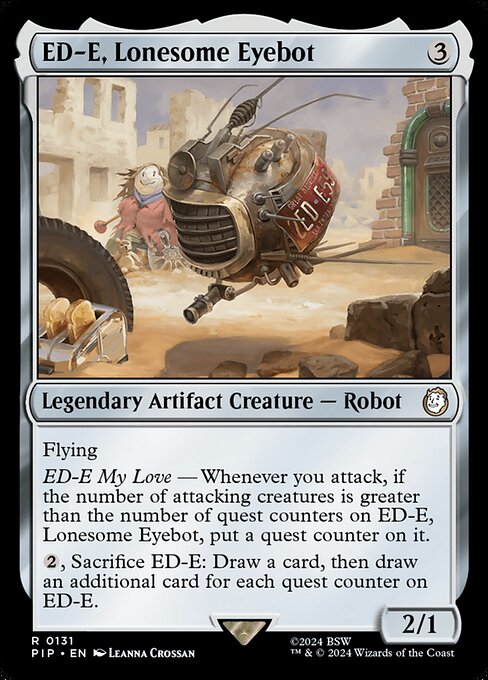 ED-E, Lonesome Eyebot PIP-131 Rare Excellent Englisch Foil