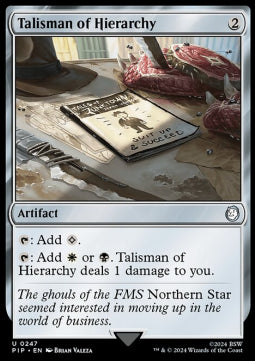 Talisman of Hierarchy PIP-247 Uncommon Excellent Englisch
