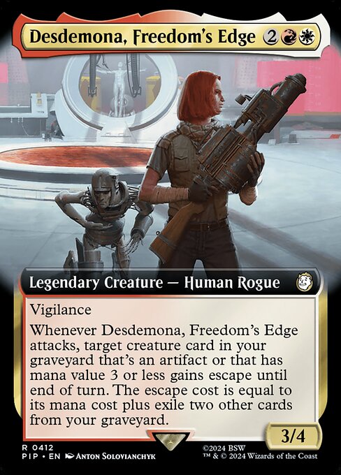 Desdemona, Freedom's Edge (V.1) XPIP-412 Rare Near Mint Englisch Foil