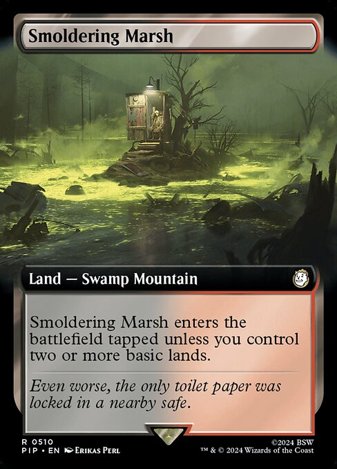 Schwelendes Marschland (V.1) XPIP-510 Rare Near Mint Englisch Foil
