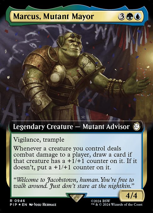 Marcus, Mutant Mayor (V.3) XPIP-946 Rare Near Mint Englisch Foil