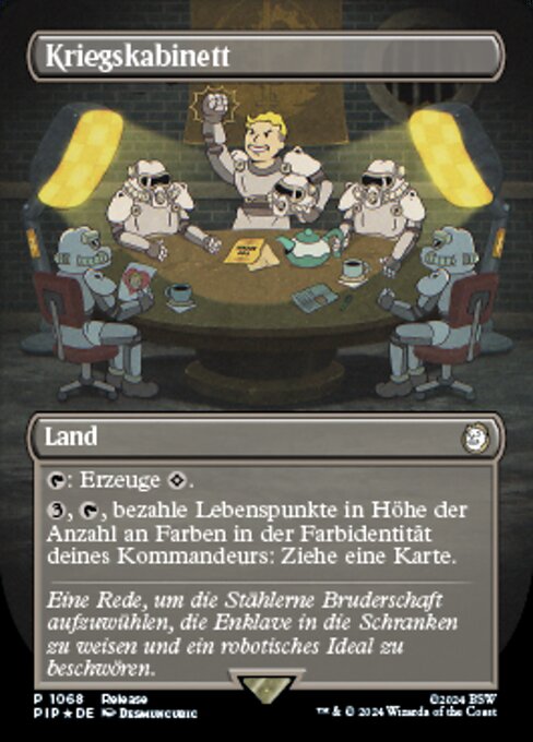 Kriegskabinett REL-1068 Rare Near Mint Deutsch Foil