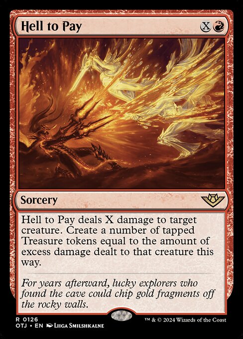 Hell to Pay OTJ-126 Rare Near Mint Englisch Foil