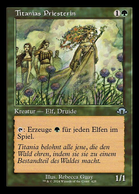 Titanias Priesterin XMH3-428 Uncommon Near Mint Deutsch Foil