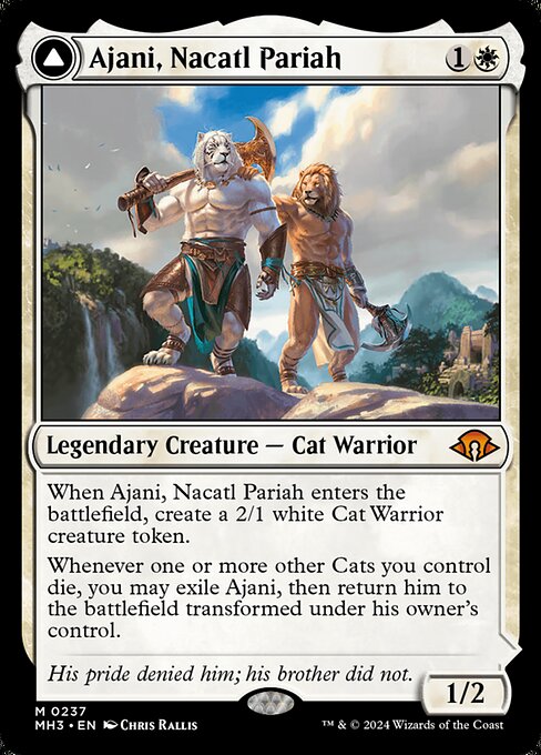 Ajani, Nacatl Pariah // Ajani, Nacatl Avenger MH3-237 Mythic Boosterfrisch Englisch