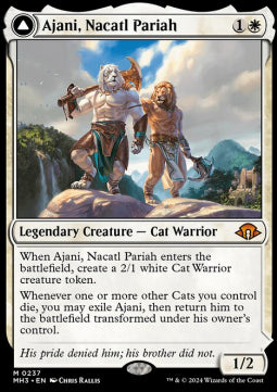Ajani, Nacatl Pariah // Ajani, Nacatl Avenger MH3-237 Mythic Boosterfrisch Englisch Foil