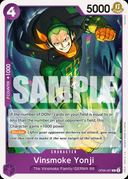 Vinsmoke Yonji (OP06-067) OP06 Rare Excellent Englisch