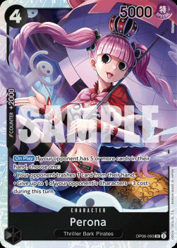 Perona (OP06-093) (V.1) OP06 Super Rare Near Mint Englisch