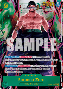 Roronoa Zoro (OP06-118) (V.2) OP06 Alternate Art Near Mint Englisch