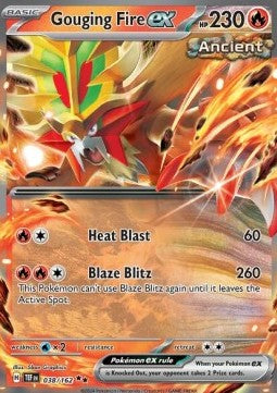 Gouging Fire ex TEF-038 Double Rare Near Mint Englisch