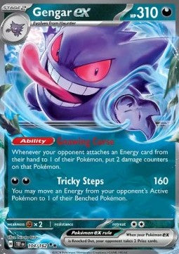 Gengar ex TEF-104 Double Rare Near Mint Deutsch