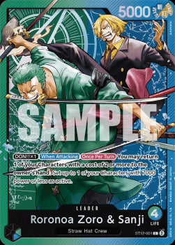 Roronoa Zoro & Sanji (ST12-001) ST-12 Leader Excellent Englisch