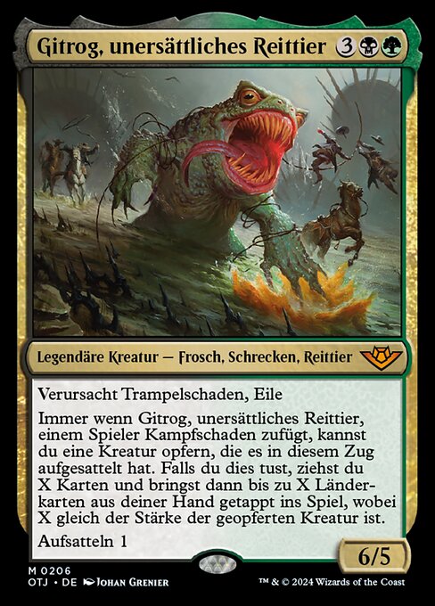 Gitrog, unersättliches Reittier OTJ-206 Mythic Near Mint Deutsch