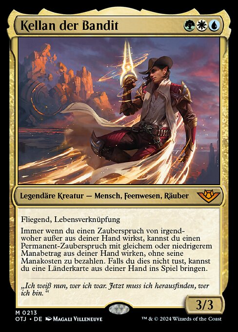 Kellan der Bandit OTJ-213 Mythic Excellent Deutsch Foil