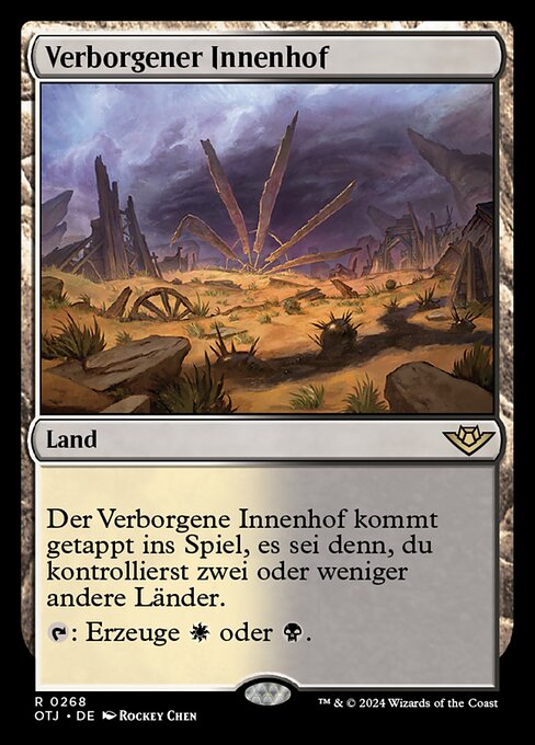 Verborgener Innenhof OTJ-268 Rare Near Mint Deutsch