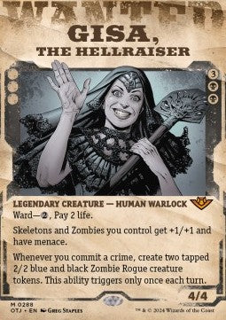 Gisa, the Hellraiser XOTJ-288 Mythic Near Mint Englisch Foil