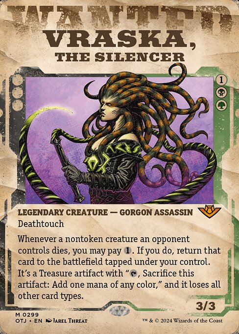 Vraska, the Silencer XOTJ-299 Mythic Near Mint Englisch Foil