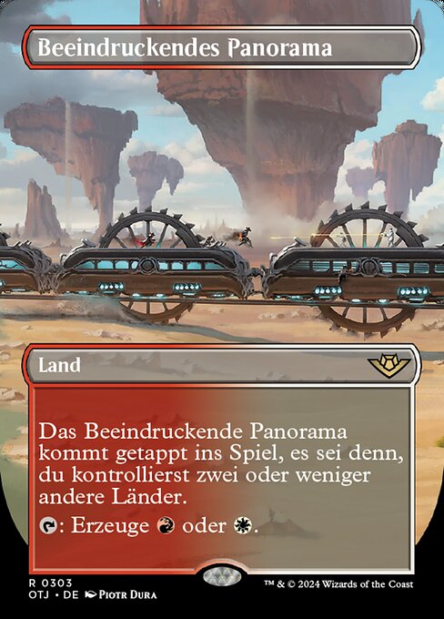 Beeindruckendes Panorama XOTJ-303 Rare Near Mint Deutsch