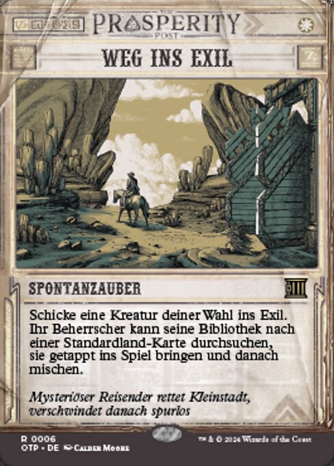 Weg ins Exil OTP-6 Rare Excellent Deutsch