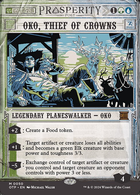 Oko, Thief of Crowns OTP-50 Mythic Near Mint Englisch