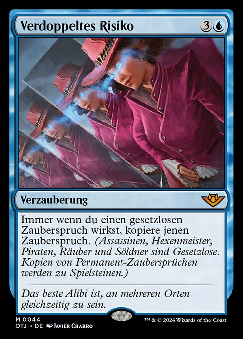 Verdoppeltes Risiko OTJ-44 Mythic Excellent Deutsch