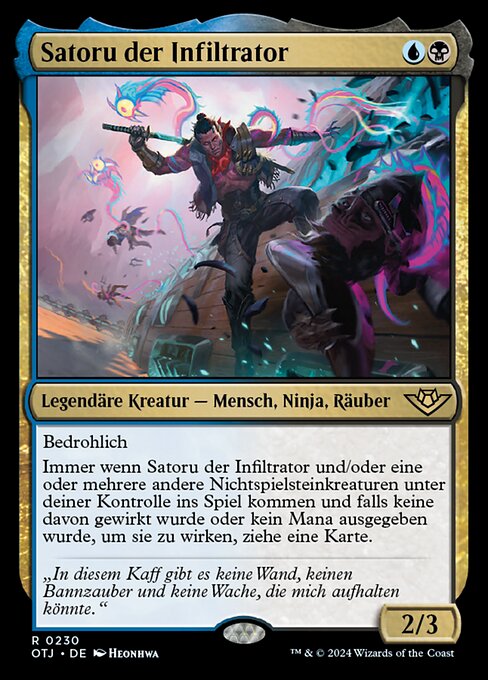 Satoru der Infiltrator OTJ-230 Rare Near Mint Deutsch