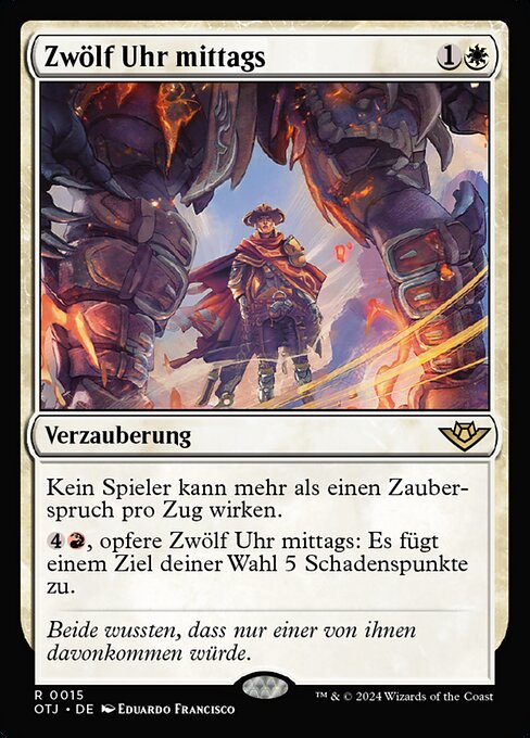 Zwölf Uhr mittags OTJ-15 Rare Excellent Deutsch