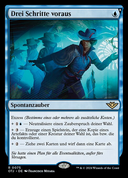 Drei Schritte voraus OTJ-75 Rare Near Mint Deutsch