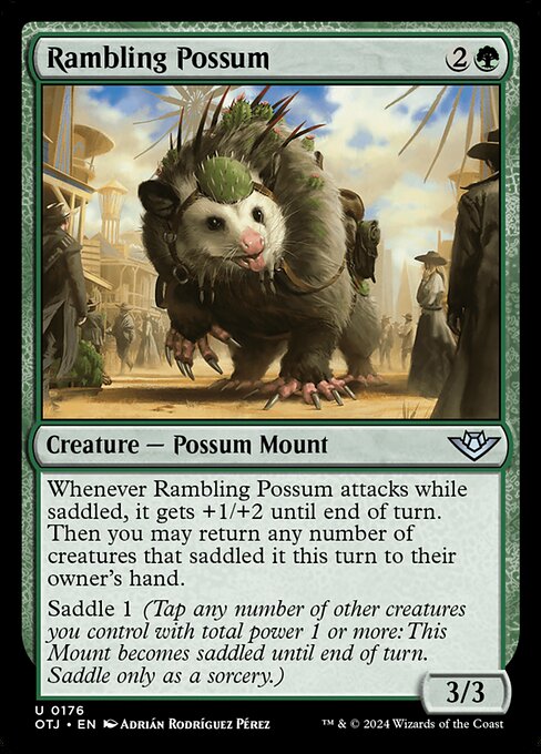 Umherziehendes Opossum OTJ-176 Uncommon Near Mint Englisch