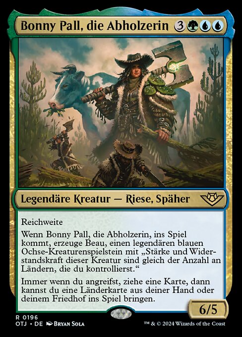 Bonny Pall, die Abholzerin OTJ-196 Rare Near Mint Deutsch