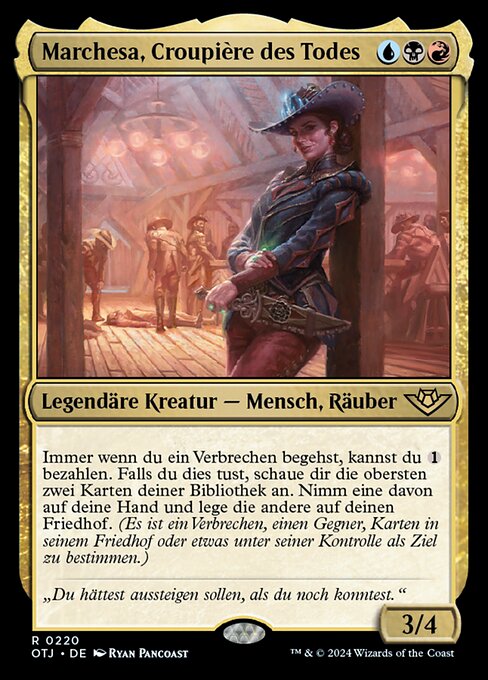 Marchesa, Croupière des Todes OTJ-220 Rare Near Mint Deutsch