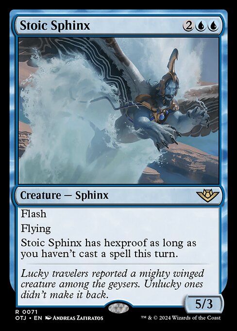 Stoic Sphinx OTJ-71 Rare Near Mint Englisch