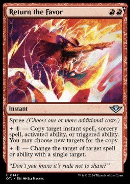 Return the Favor OTJ-142 Uncommon Near Mint Englisch Foil