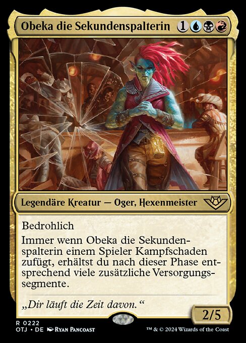 Obeka die Sekundenspalterin OTJ-222 Rare Excellent Deutsch