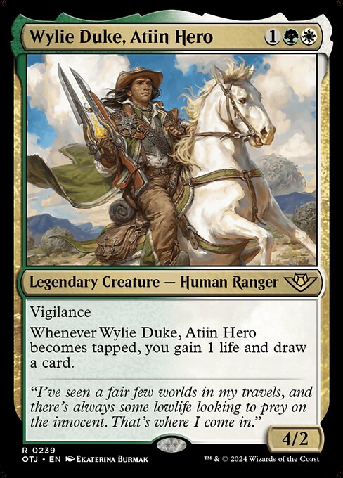 Wylie Duke, Atiin Hero OTJ-239 Rare Near Mint Englisch