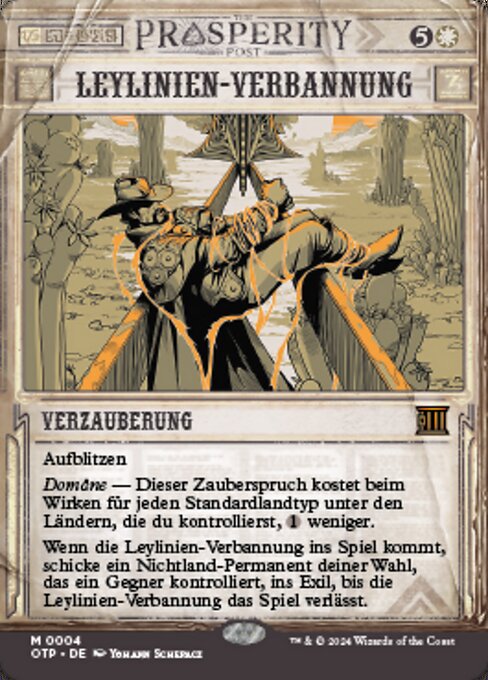 Leylinien-Verbannung (V.1) OTP-4 Mythic Near Mint Deutsch