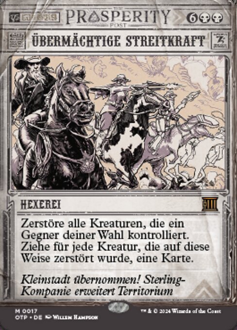 Overwhelming Forces (V.1) OTP-17 Mythic Near Mint Deutsch