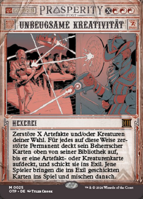 Unbeugsame Kreativität (V.1) OTP-25 Mythic Near Mint Deutsch